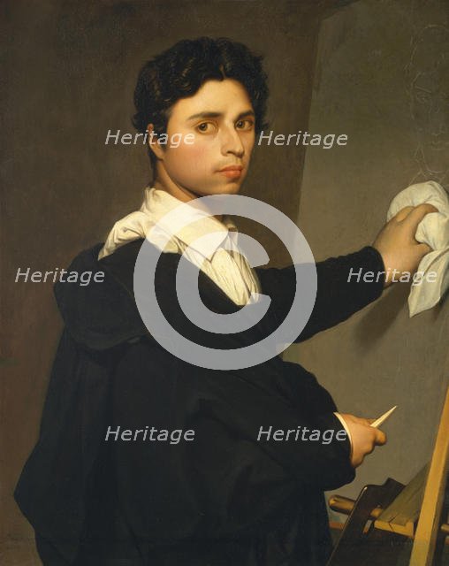 Ingres (1780-1867) as a Young Man, ca. 1850-60. Creator: Madame Gustave Héquet.