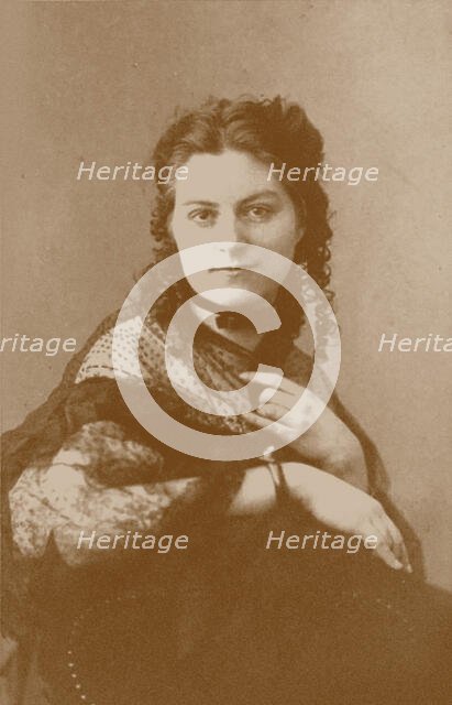 Pianist and composer Auguste Auspitz-Kolár (1844-1878), 1867. Creator: Photo studio Jägemann, Vienna  .