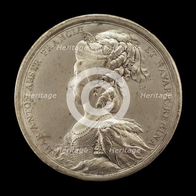 Marie-Antoinette, 1755-1793, Queen of France 1774, 1781. Creator: Benjamin Duvivier.