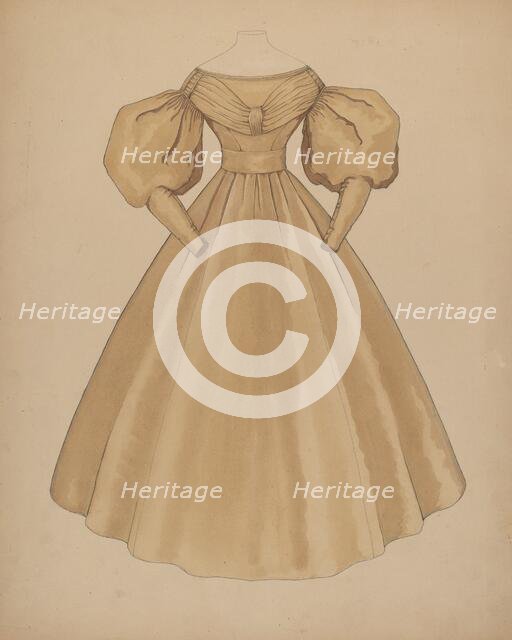 Dress, c. 1937. Creator: Doris Beer.