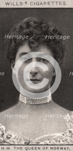H.M The Queen of Norway, 1908.Artist: WD & HO Wills