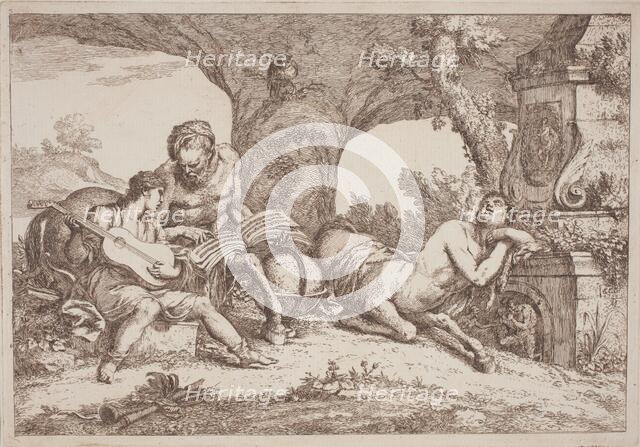 Chiron Teaches Music to Achilles, 1758/1759. Creator: Gaetano Gherardo Zompini.