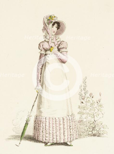 Fashion Plate (English Summer Recess Walking Dress), 1819. Creator: John Bell.