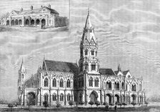 The Government College and Oriental College, Lahore, with the Punjaub University Senate Hall, 1883. Creator: Unknown.