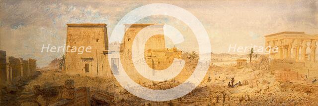 Temples at Philae on the Nile, 1874. Creator: Andrew MacCallum.