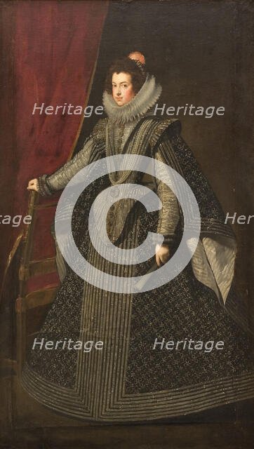 Portrait of Elisabeth of France (1602-1644), Queen consort of Spain, 1630s. Creator: Velàzquez, Diego (1599-1660).
