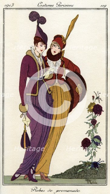 French fashions of the 20th century, 1913 (1938). Artist: Unknown