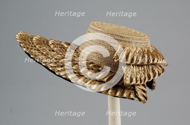 Bonnet, American, 1875. Creator: Unknown.