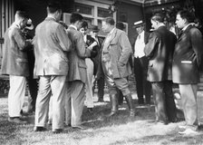 Roosevelt & reporters, Sagamore Hill, 1912. Creator: Bain News Service.
