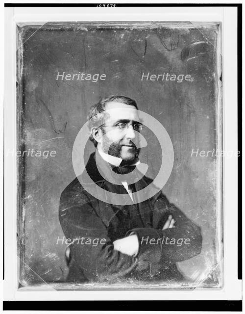 Man, possibly John H. Craig, half-length portrait, three-quarters to right..., between 1844 and 1860 Creator: Mathew Brady.