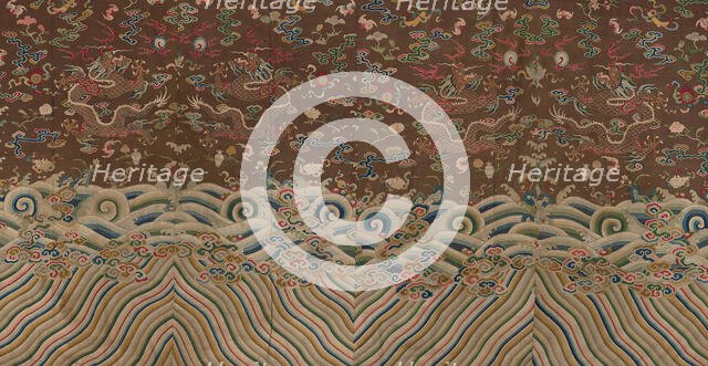 Panel (Dress Fabric), China, Qing dynasty (1644-1911), 1750/1800. Creator: Unknown.