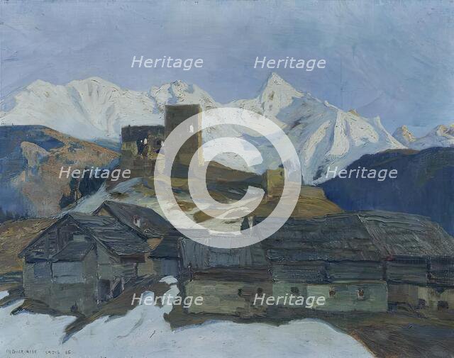 Winter in Ladis (Tyrol), 1925. Creator: Mathilde Sitta-Alle.