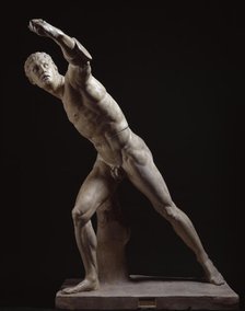 Cast of the Borghese Gladiator, (late 19th century?). Creator: Agasias.