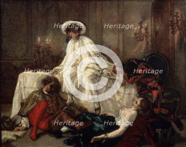 'After the Masquerade', 1850s.  Artist: Thomas Couture