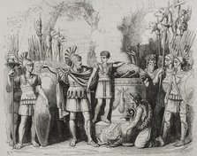 Hannibal's oath, 1852.  Creator: José Severini.