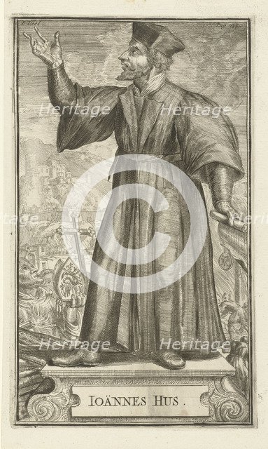 Portrait of John Hus, 1701. Artist: Hooghe, Romeyn de (1645-1708)