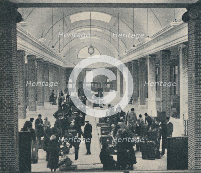 'Tilbury passenger baggage examined in a spacious new building',  1937. Artist: Unknown.
