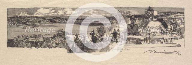 Fontainebleau Forest: Valley of the Solle (La Forêt de Fontainebleau: La Vallée de la Solle), 1890. Creator: Auguste Louis Lepère (French, 1849-1918); A. Desmoulins, Published in Revue Illustrée, 1887-90.