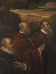Three Venetian Counsellors, 16th century. Creator: Circle of Jacopo Tintoretto.