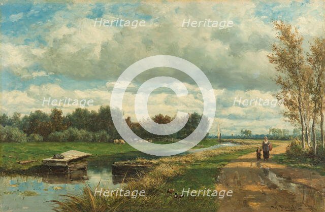 Landscape in the Environs of The Hague, c.1870-c.1875. Creator: Willem Roelofs.