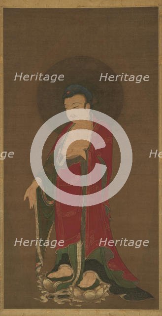 Buddha Amitabha Descending from His Pure Land, late 13th century. Creator: Unknown.