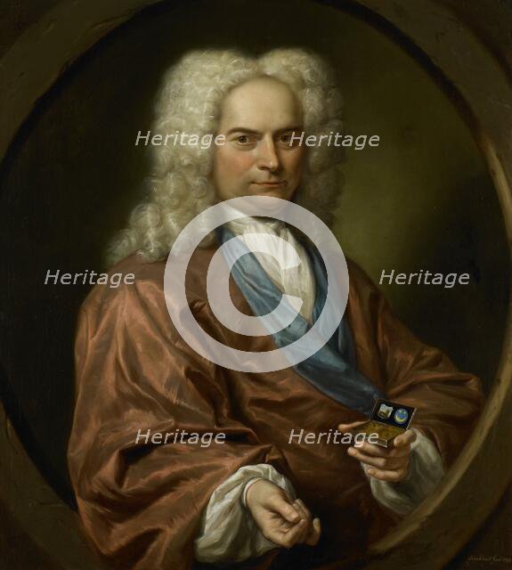 Portrait of David Leeuw (1682-1755), Mennonite Draper, 1729. Creator: Jan Maurits Quinkhard.