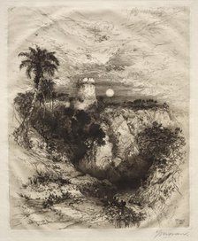 A Tower of Cortes, 1883. Creator: Thomas Moran (American, 1837-1926).