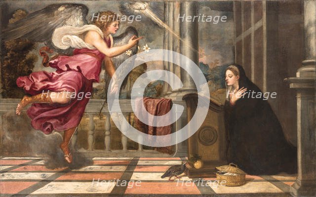 The Annunciation, ca 1538-1539. Creator: Titian (1488-1576).
