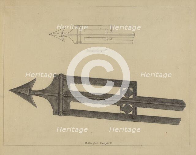 Weather Vane, c. 1936. Creator: Rollington Campbell.
