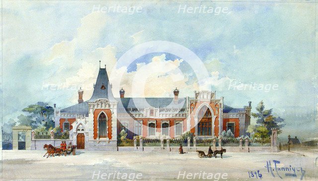 The House of Alexey Alexandrovich Bakhrushin in Moscow, 1896. Artist: Gippius, Karl Karlovich (1894-1936)