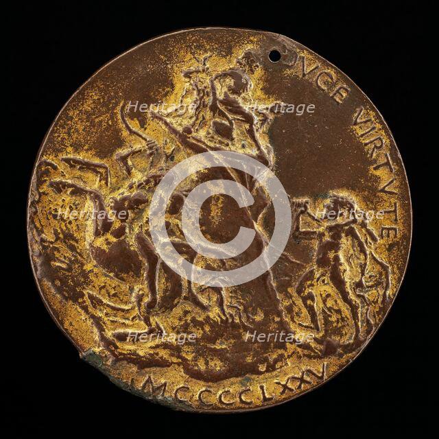 Hercules Pursuing Nessus and Deianara [reverse], 1475. Creator: Bertoldo di Giovanni.