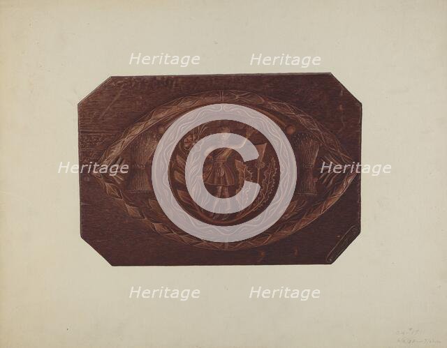 Cake Board, 1935/1942. Creator: Robert Pohle.