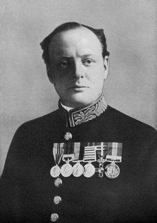Winston Churchill, First Lord of the Admiralty, 1914-1915, (1920). Artist: Elliott & Fry