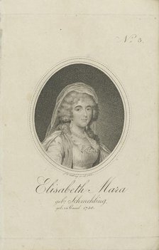 Gertrud Elisabeth Mara, née Schmeling (1749-1833), 1803. Creator: Nettling, Friedrich Wilhelm (active 1793-1824).