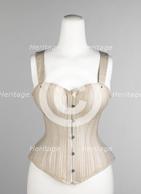 Corset, American, 1889-91. Creator: Dr. Warner's.