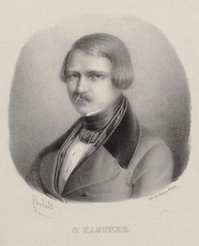 Portrait of the Composer Jean-Georges Kastner (1810-1867). Creator: Flaxland, Joseph-Frédéric (1814-1884).