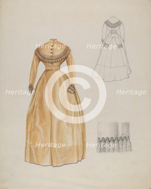 Dress, c. 1937. Creator: John Tubrant.