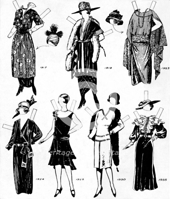 'The Gallery of Historic Costume: Dresses Worn During the Twentieth Century', c1934. Artist: Unknown.