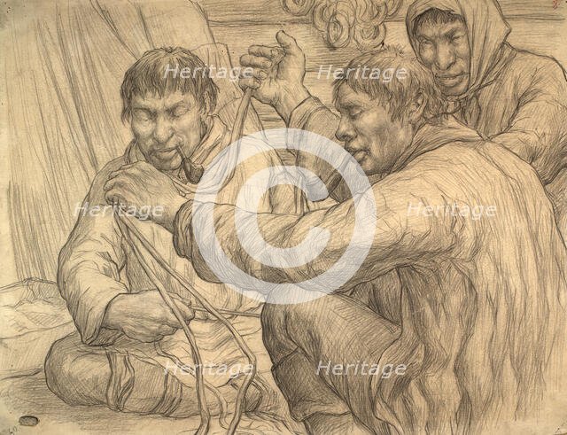 Northern types, 1928. Creator: Dmitrii Innokent'evich Karatanov.