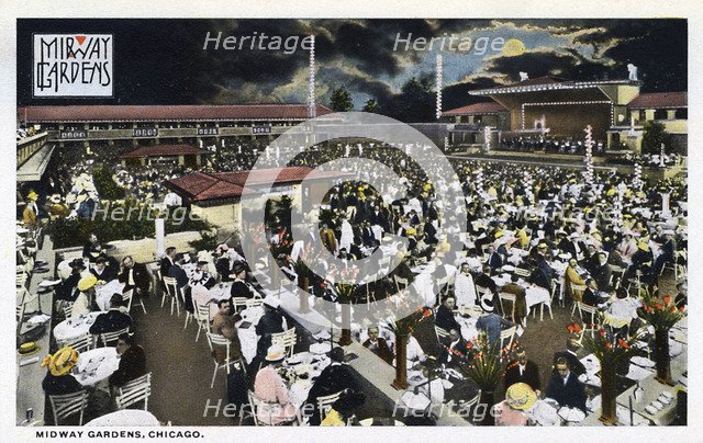 Midway Gardens, Chicago, Illinois, USA, 1915. Artist: Unknown