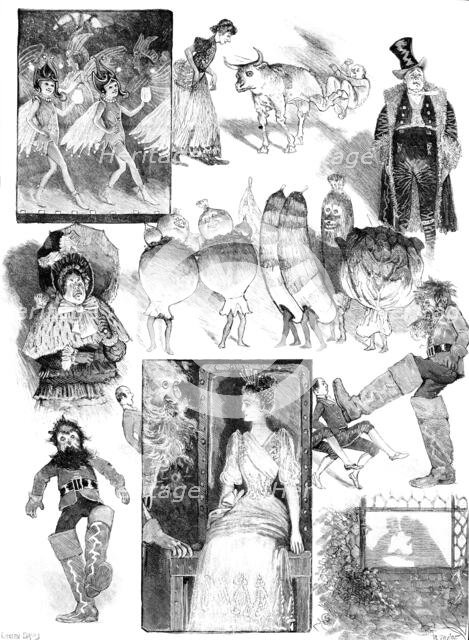 The Drury-Lane Pantomime, "Jack and the Beanstalk", 1890. Creator: R. Taylor.