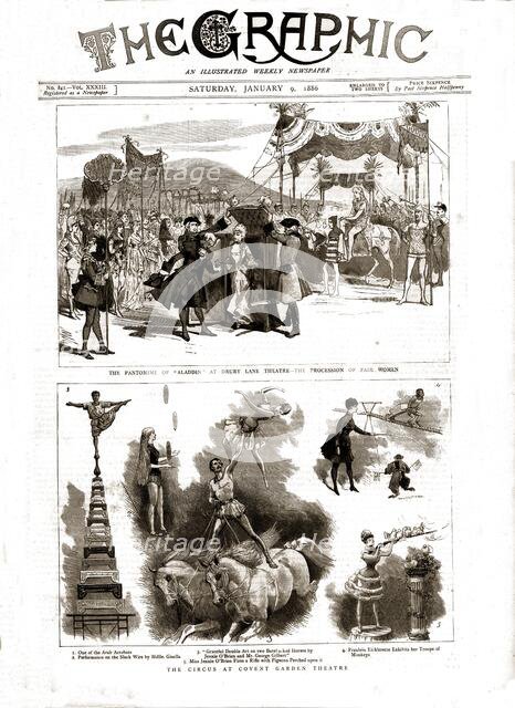 'The Graphic, Front Cover January 9th. 1886', 1886.  Creator: Unknown.