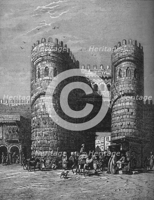 'Bab-El-Footoh, One of the Gates of Cairo', 1878, (c1882). Artist: Unknown.