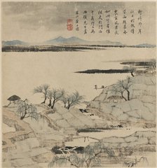 River landscape, May-August 1666. Artist: Zha Shibiao.