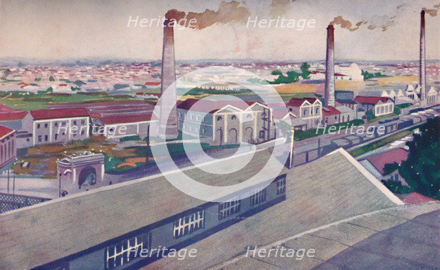 'The Jute Mills of the Cia. Nacional de Tecidos de Juta', 1914. Artist: Unknown.