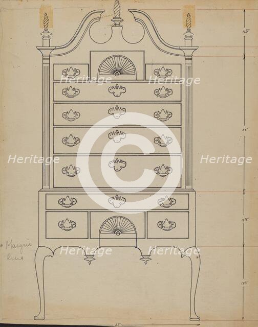 Chest, 1935/1942. Creator: Unknown.