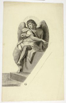 Angel Seated by Tomb, n.d. Creator: Elizabeth Murray.