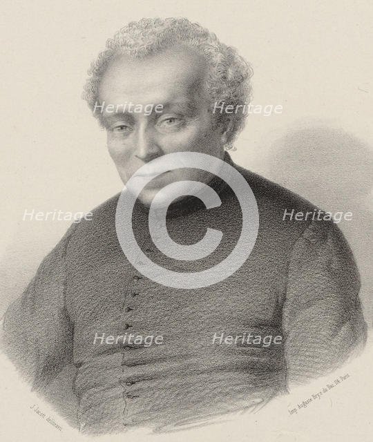 Portrait of the composer Louis Lambillotte (1797-1855). Creator: Jacott, Jean Julien (1812-1894).