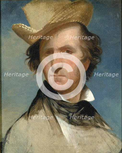 (Portrait Sketch of an Actor), ca. 1830. Creator: Unknown.