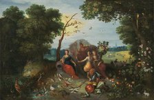 Landscape with Allegories of the Four Elements, 1635. Creators: Jan Brueghel the younger, Frans Francken II.